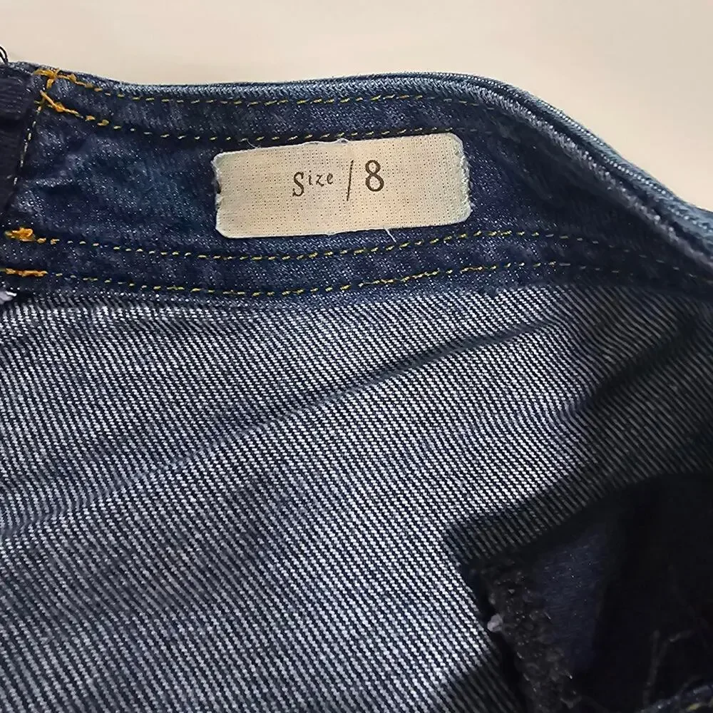 Pilcro Blue denim mini skirt with